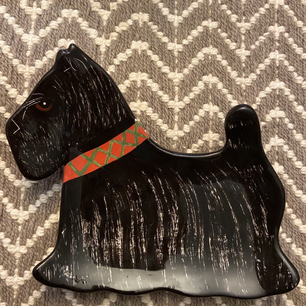 Nina Lyman Dogs by Nina Black Scottie Dog Trinket Dish